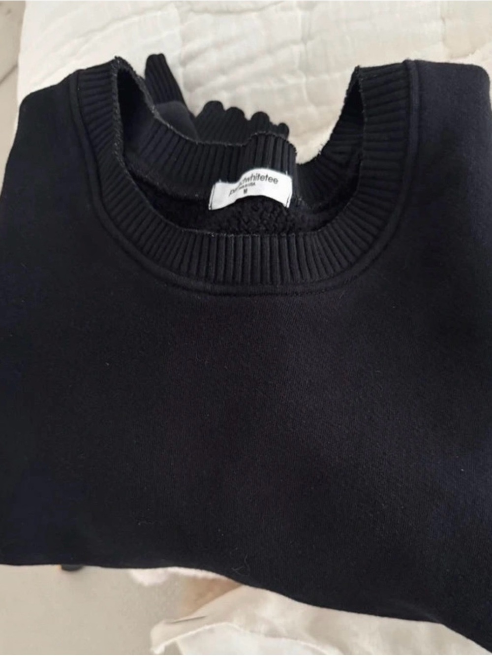 perfectwhitetee Black Women's Crewneck Sweatshirt